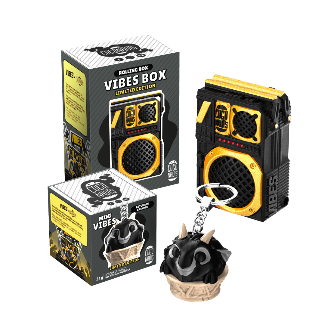 Vibes Keychain Grinder + Box Rolling kit